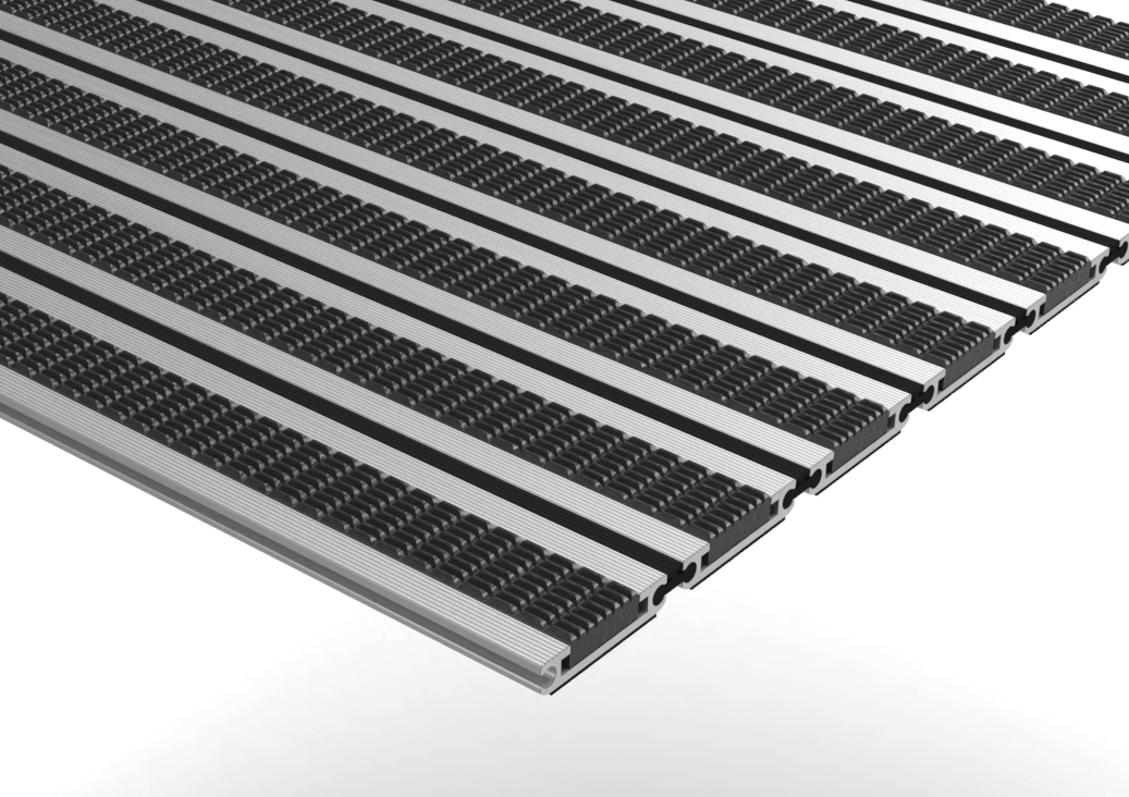 EXCO A Low Profile Aluminium Entrance Matting with Scrapers