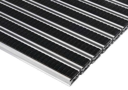 EXCO A Standard Aluminium Entrance Matting with Scapers