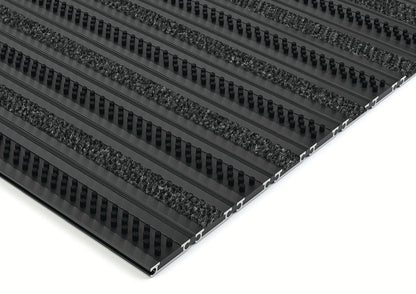 EXCO A Low Profile Black Anodised Combination Entrance Matting