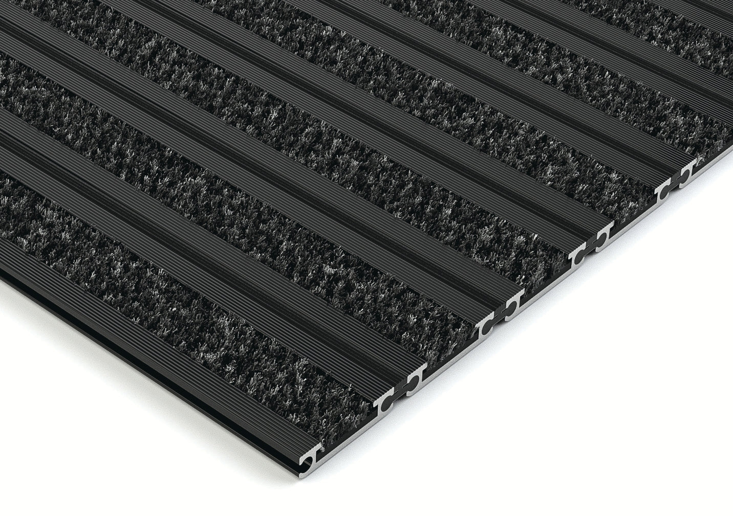 EXCO A Low Profile Anodised Entrance Matting with Alba ECONYL