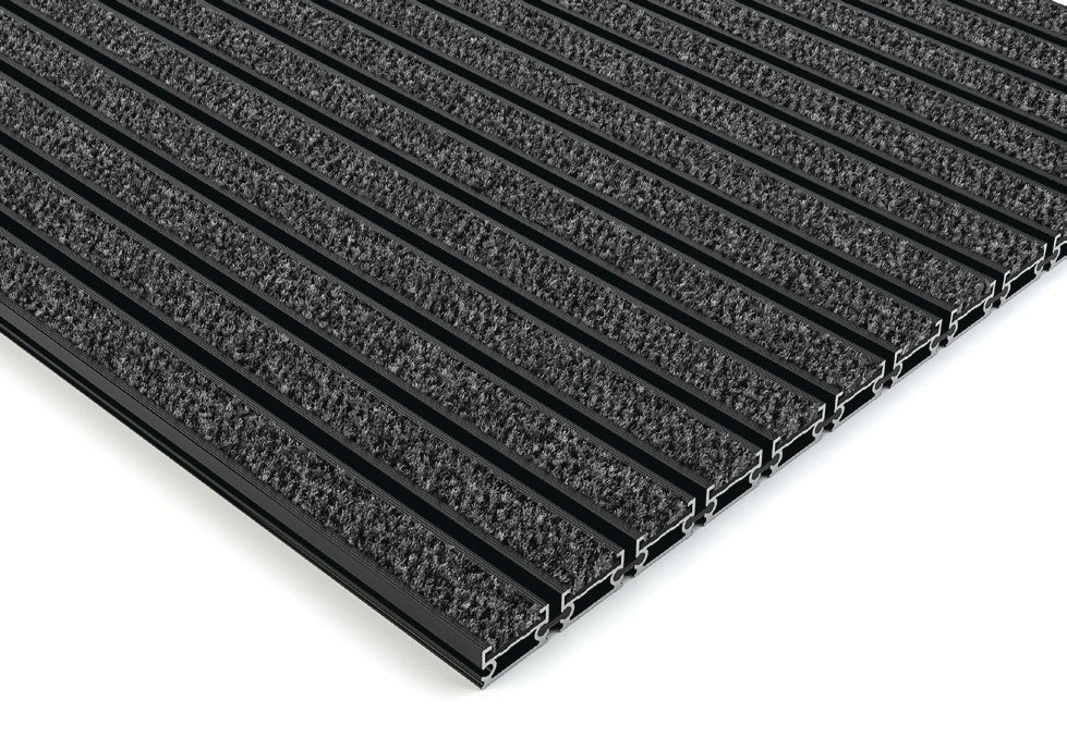 EXCO A Standard Profile Anodised Entrance Matting with Alba ECONYL