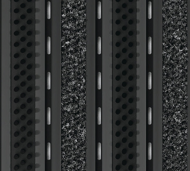 EXCO A Low Profile Black Anodised Combination Entrance Matting