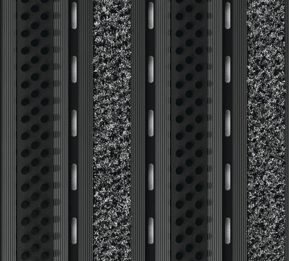 EXCO A Low Profile Black Anodised Combination Entrance Matting