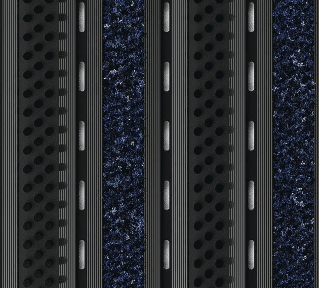 EXCO A Low Profile Black Anodised Combination Entrance Matting