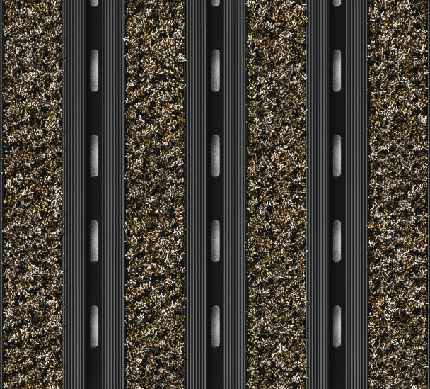 EXCO A Low Profile Anodised Entrance Matting with Alba ECONYL