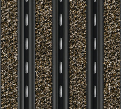 EXCO A Low Profile Anodised Entrance Matting with Alba ECONYL
